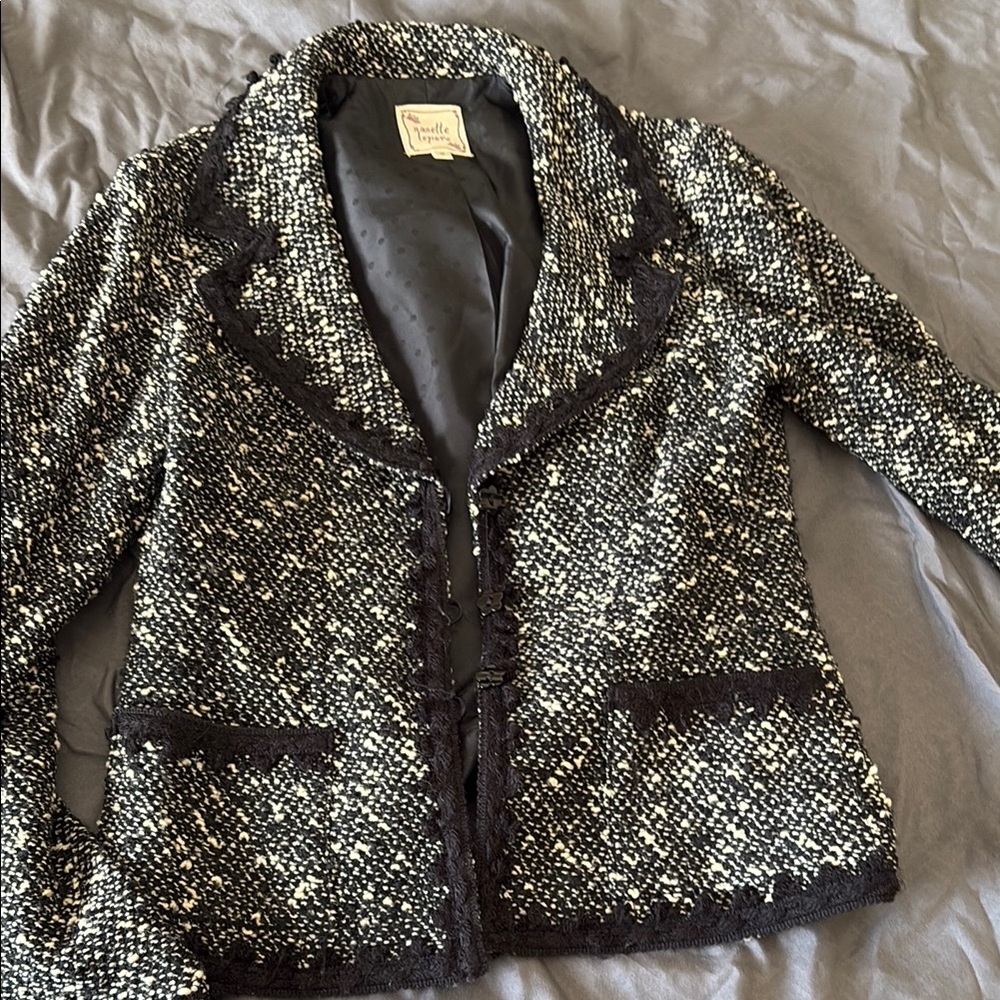 Nanette Lepore Black and White Blazer